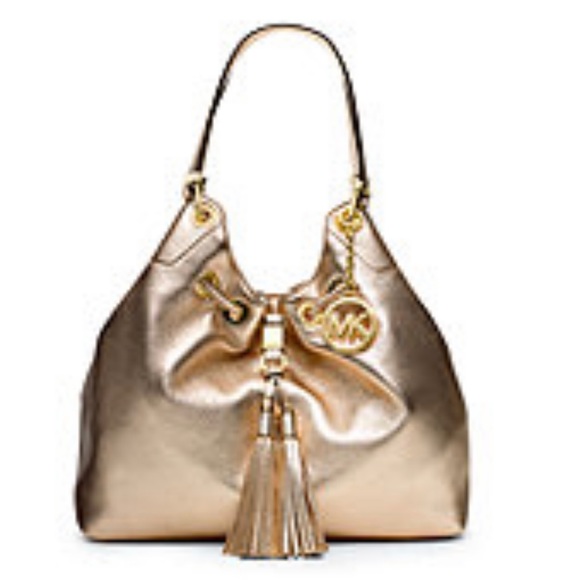 Michael Kors Handbags - ❌SOLD❌ Stunning Gold Michaelkors Bag!! Original from the USA! Barely used!!